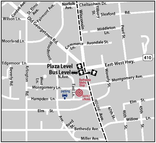 Local Map showing SAINT Corp. office